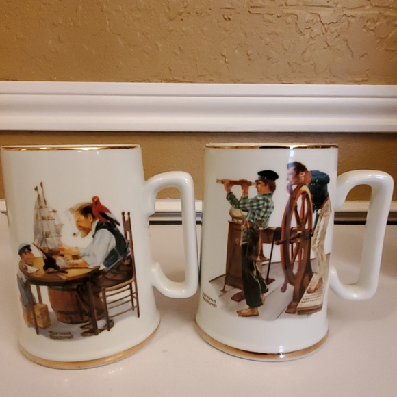 1985 Norman Rockwell Museum Mugs - Picture 2 of 5
